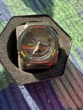 Ga-2100 black multi color