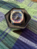 GA-2100 white blue white and red