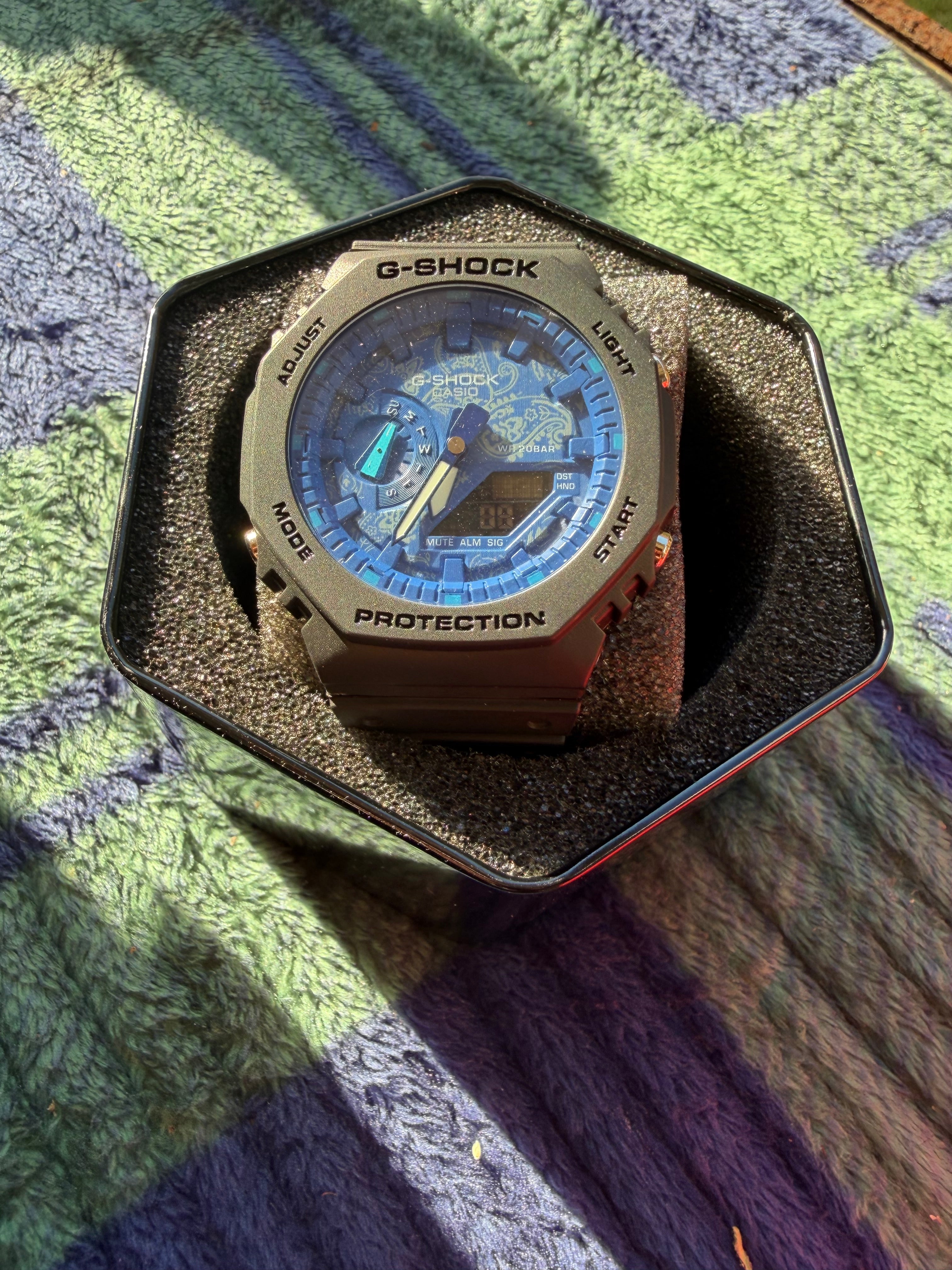 Ga-2100 Blue Flag inside